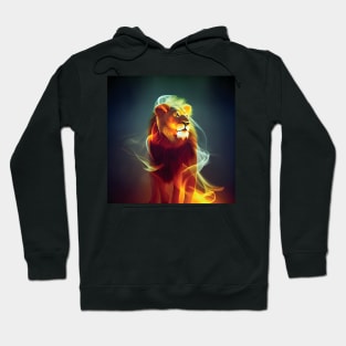 Majestic Lion with glowing aura Hoodie